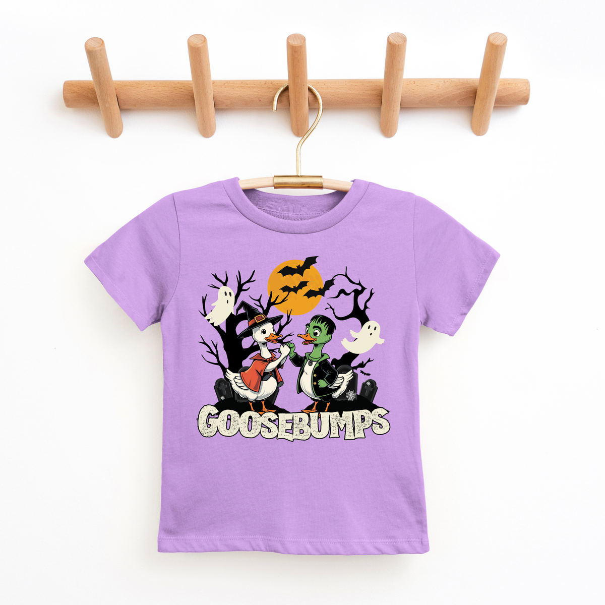 Goose Bumps- Trendy Girl Halloween Graphic Tshirt