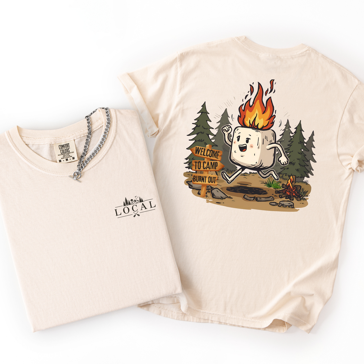 Welcome To Camp Burnt Out- Camping Humor Tshirt