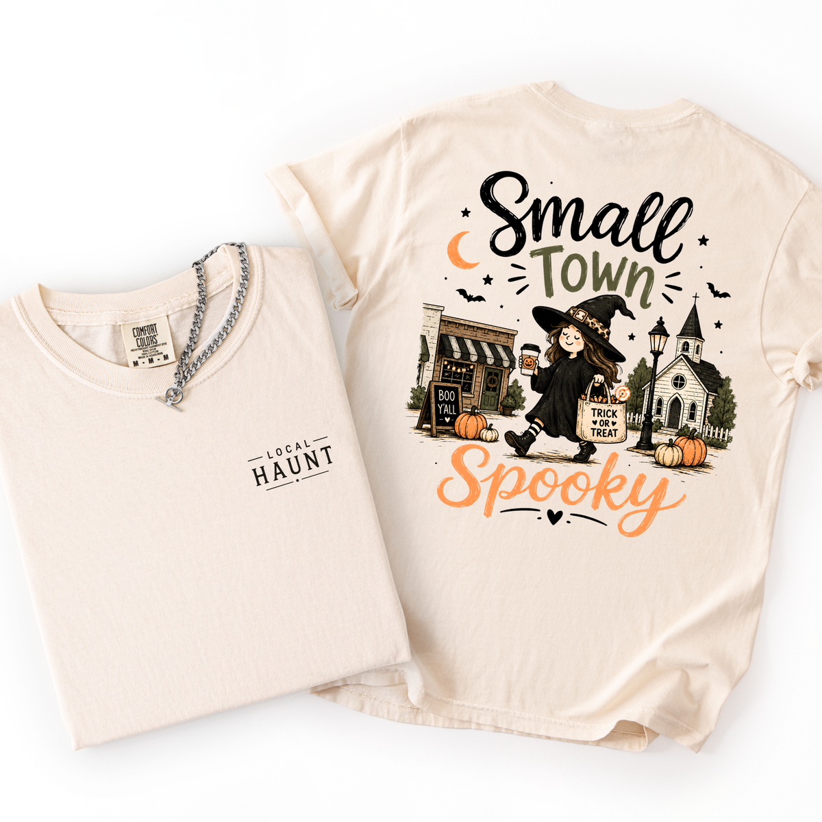 Small Town Spooky- Women's Graphic Tee