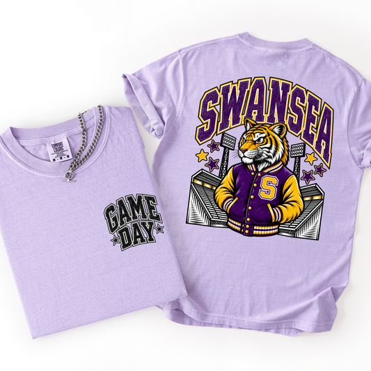 Swansea Football Mascot Comfort Colors Tee- YOUTH & ADULT
