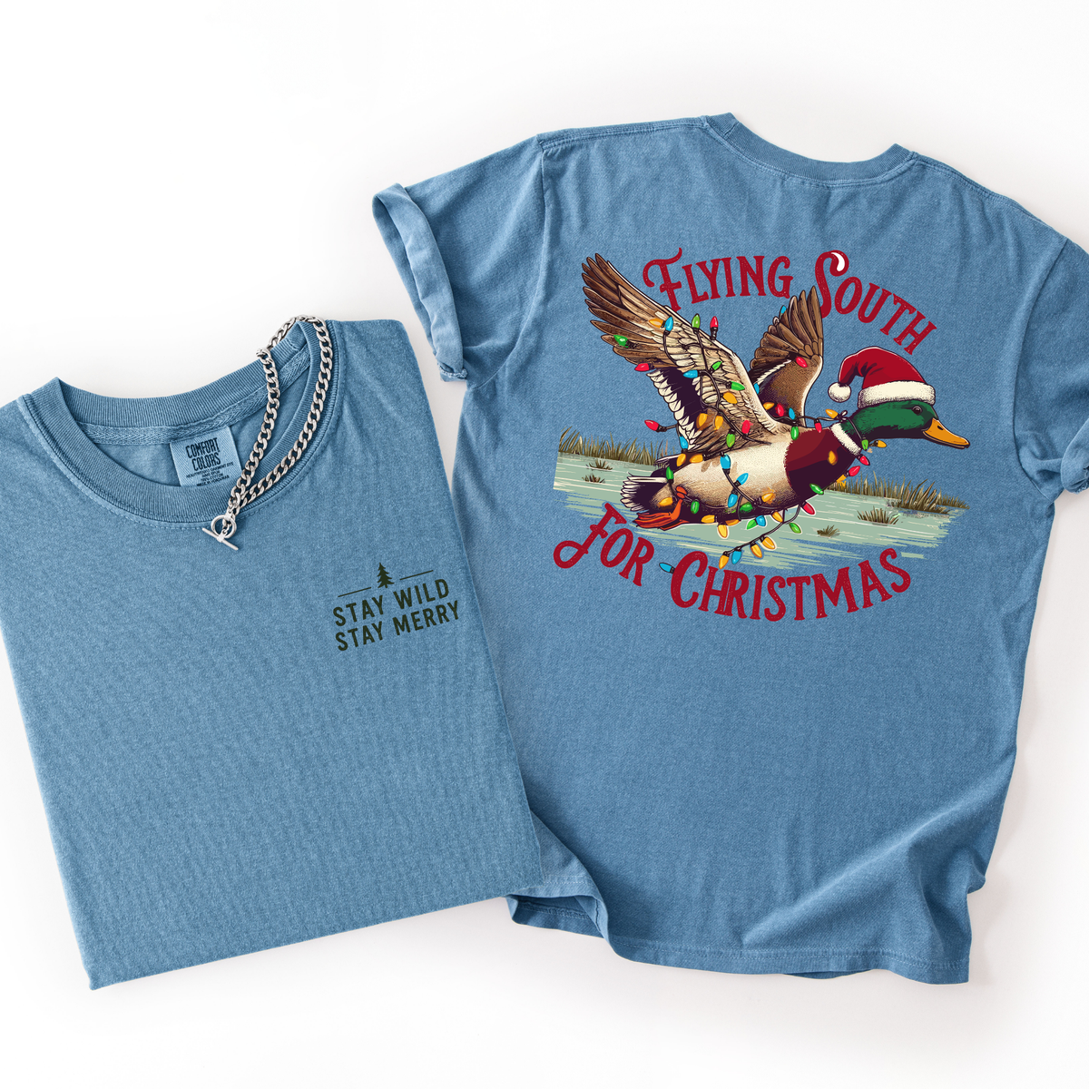Flying South For Christmas- Men's Graphic Tee