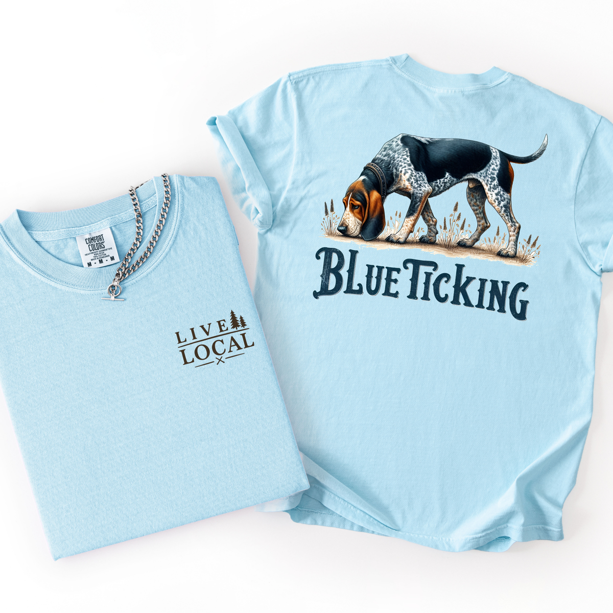 Blue Ticking-Men's Graphic Tee