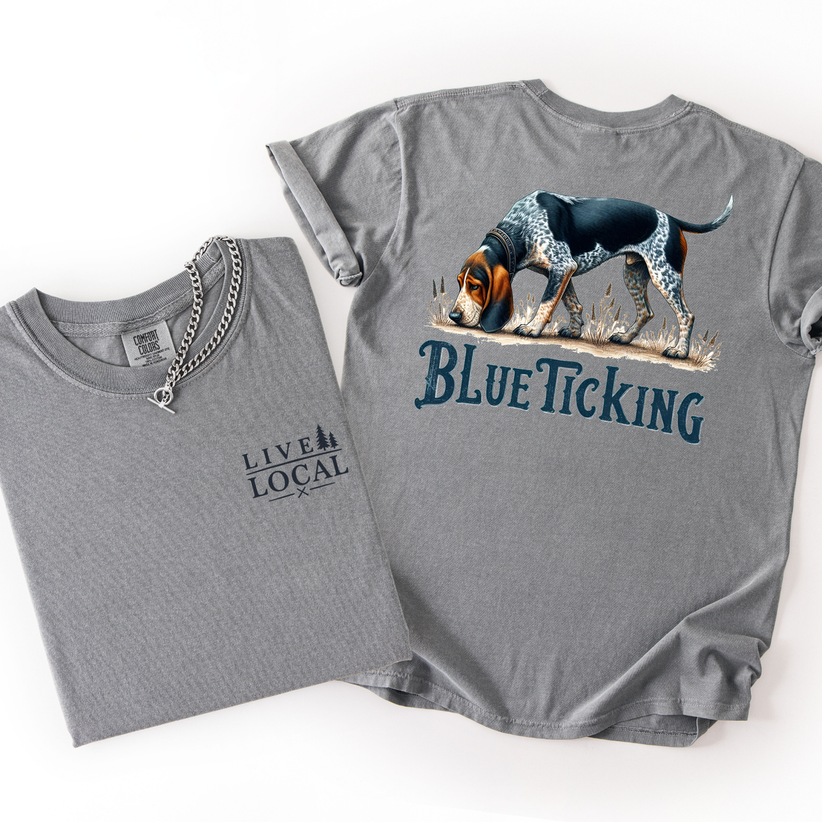 Blue Ticking-Men's Graphic Tee