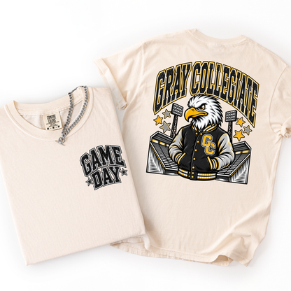 Gray Football Mascot Comfort Colors Tee- YOUTH & ADULT