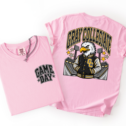 Gray Football Mascot Comfort Colors Tee- YOUTH & ADULT