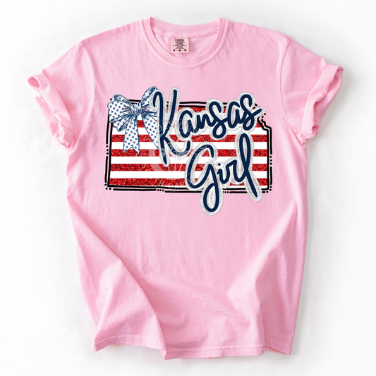 Kansas Girl- Patriotic State-PNG