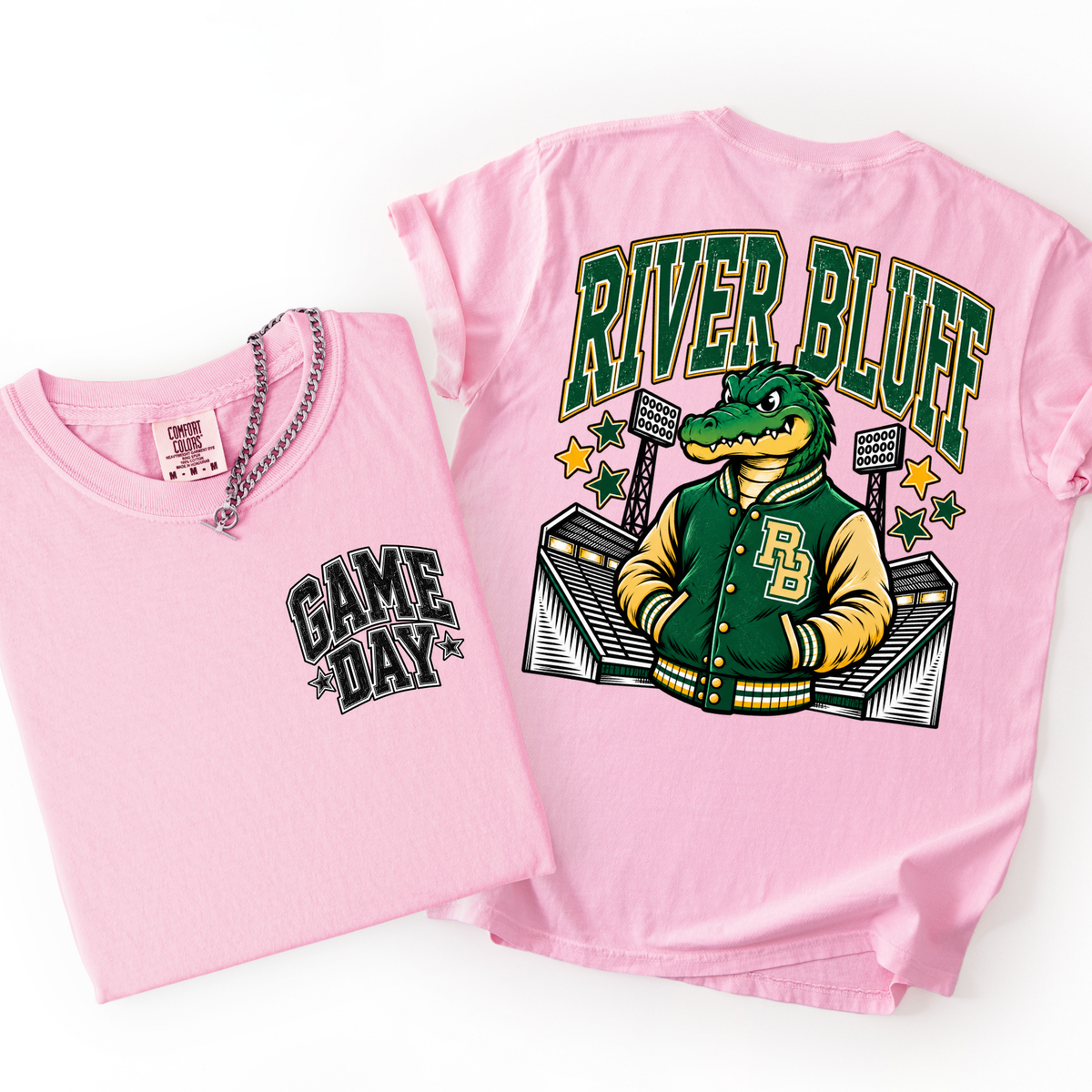 River Bluff Football Comfort Colors Tee- YOUTH & ADULT