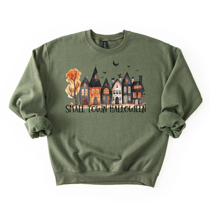 Small Town Halloween- Whimsy Women's Fall Sweatshirt