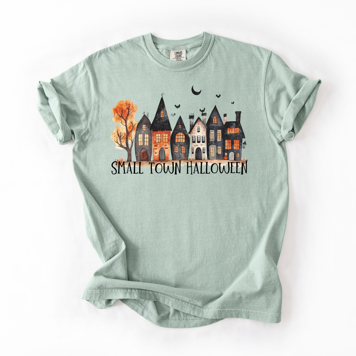 Small Town Halloween- Whimsy Graphic Women's Tee