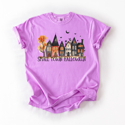 Small Town Halloween- Whimsy Graphic Women's Tee
