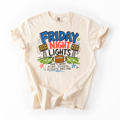 Friday Night Lights- Whimsey Football Sports Mama Tee