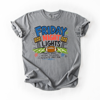 Friday Night Lights- Whimsey Football Sports Mama Tee