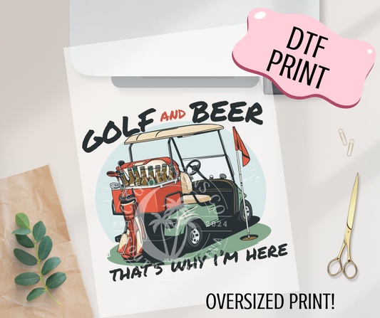 Gold & Beer- DTF Print