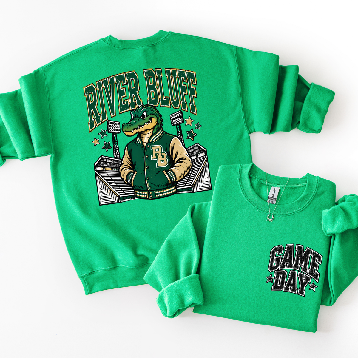 River Bluff Football Mascot Sweatshirt- ADULT