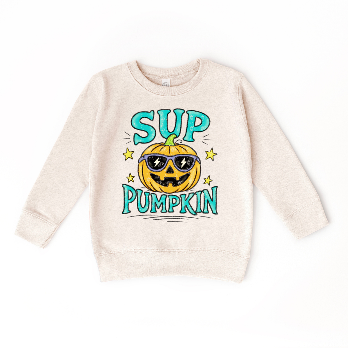 Sup Pumpkin- Boy Halloween Bruh Sweatshirt