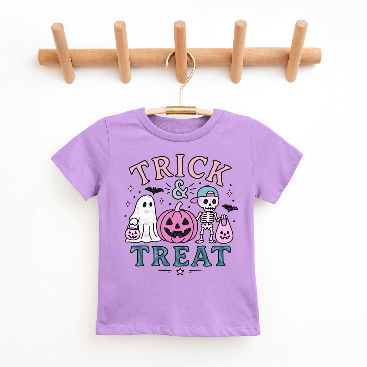 Trick and Treat- Kid Doodle Halloween Tshirt