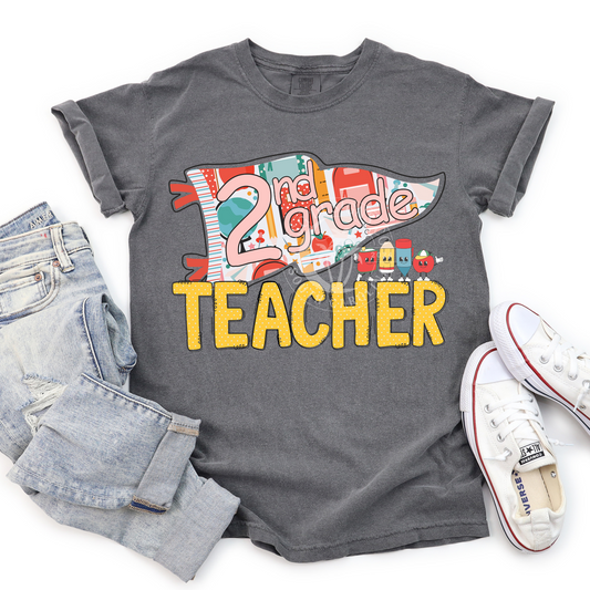 2nd Grade Teacher-Flag- PNG