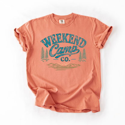 Weekend Camp Co- Grunge Camping Retro Tee