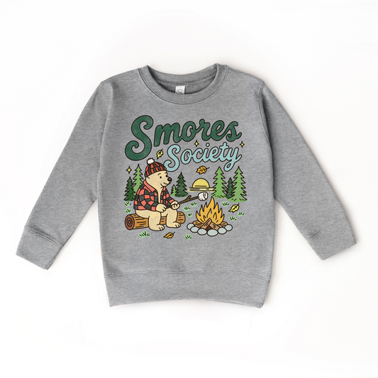 Smores Society- Child Campfire Outdoor Sweatshirt