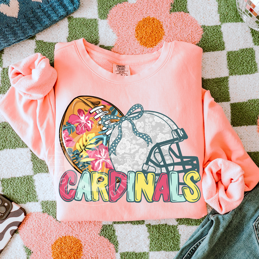 Cardinals-Floral Football Mascot