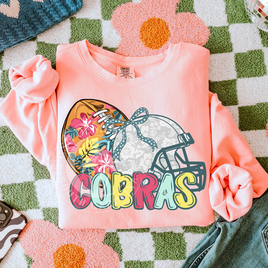 Cobras-Floral Football Mascot
