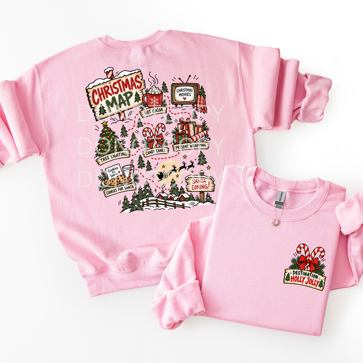Christmas Roadmap Doodle- Sweatshirt