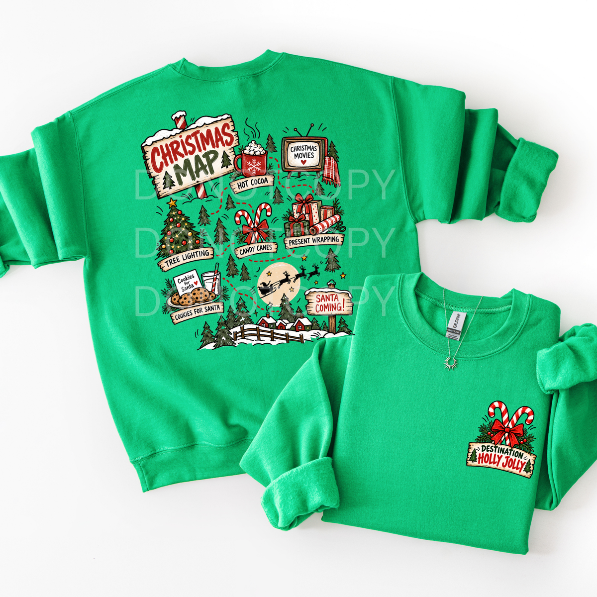 Christmas Roadmap Doodle- Sweatshirt