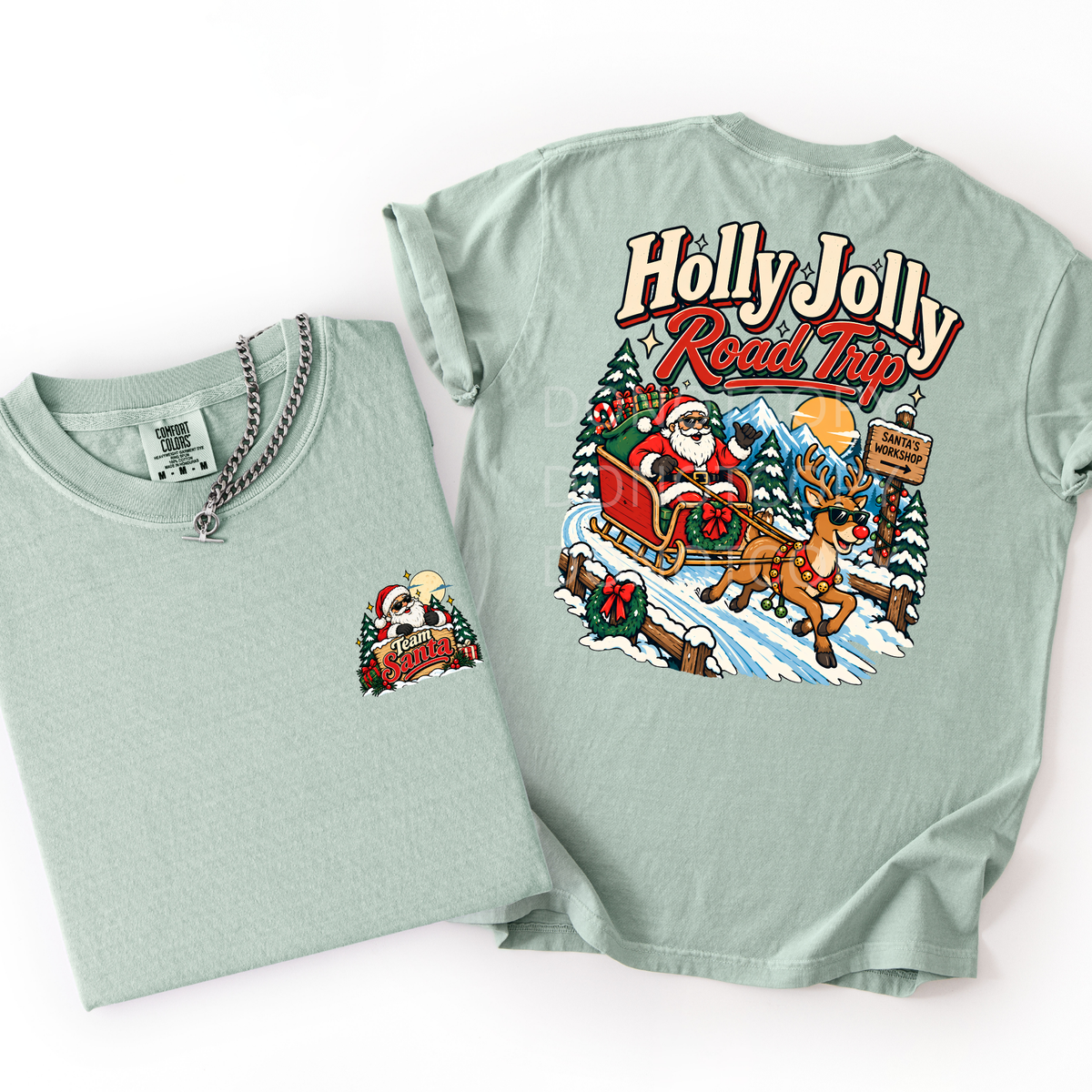 Holly Jolly Roadtrip- Vintage Tee