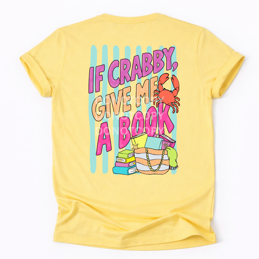 If Crabby Give Me A Book- PNG