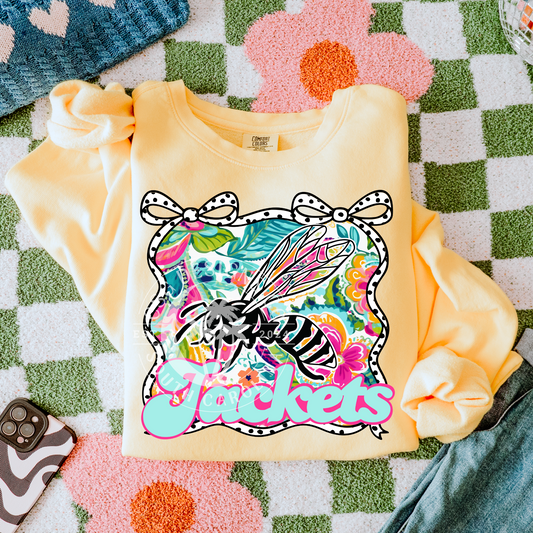 Jackets- Floral Bow Mascot