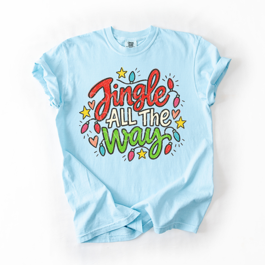 Jingle All The Way Doodle- Tshirt