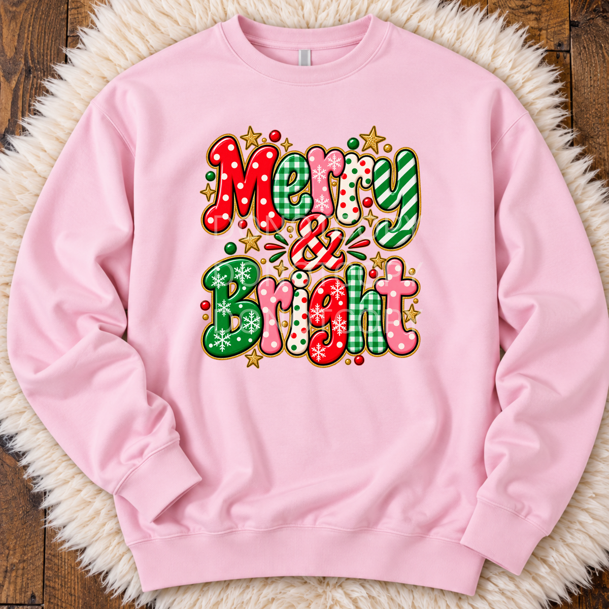 Merry & Bright- Doodle Sweatshirt