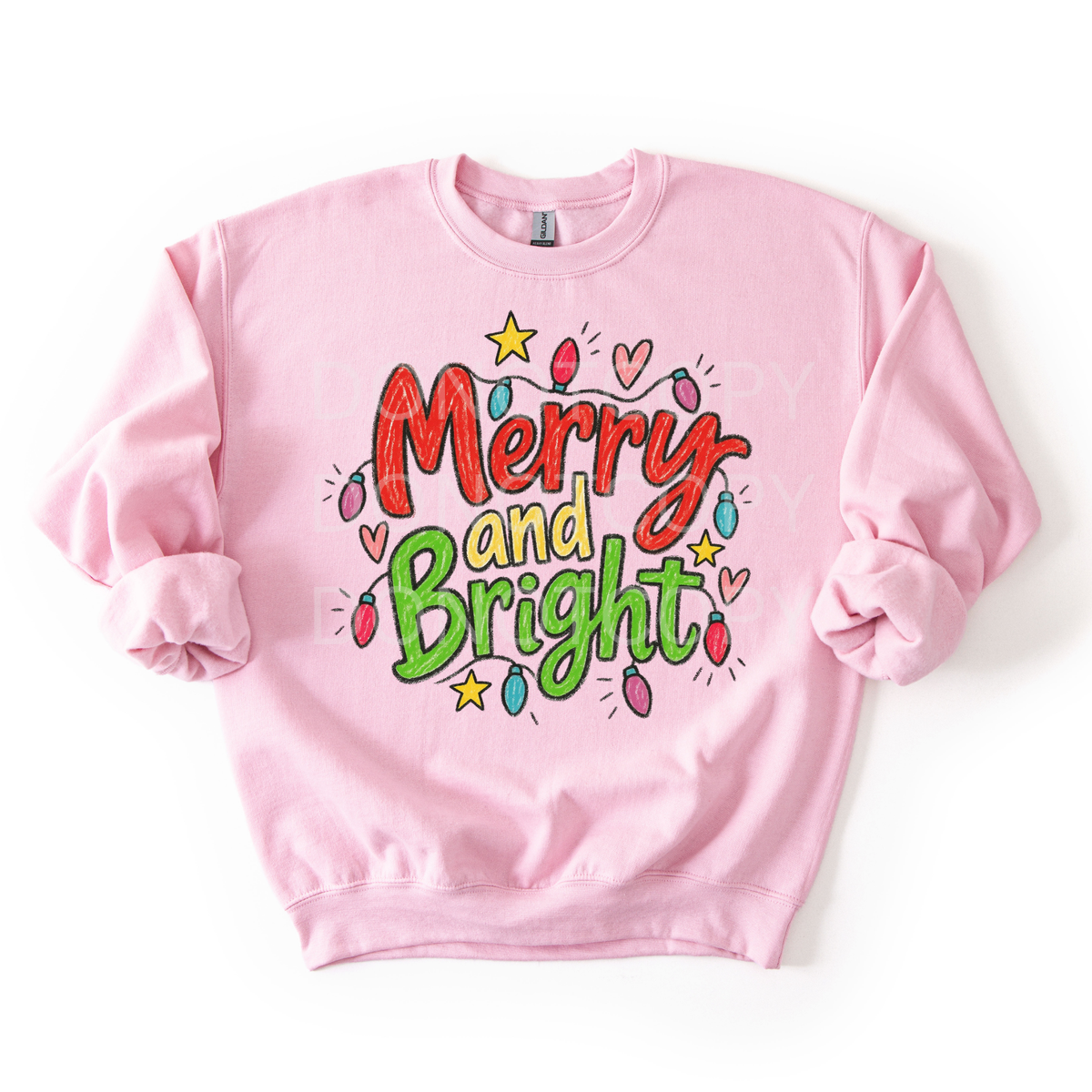 Merry & Bright Doodle Sweatshirt