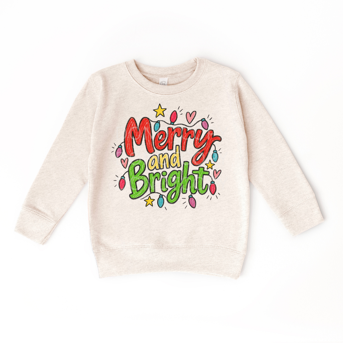 Merry & Bright Doodle- YOUTH Tee or Sweatshirt