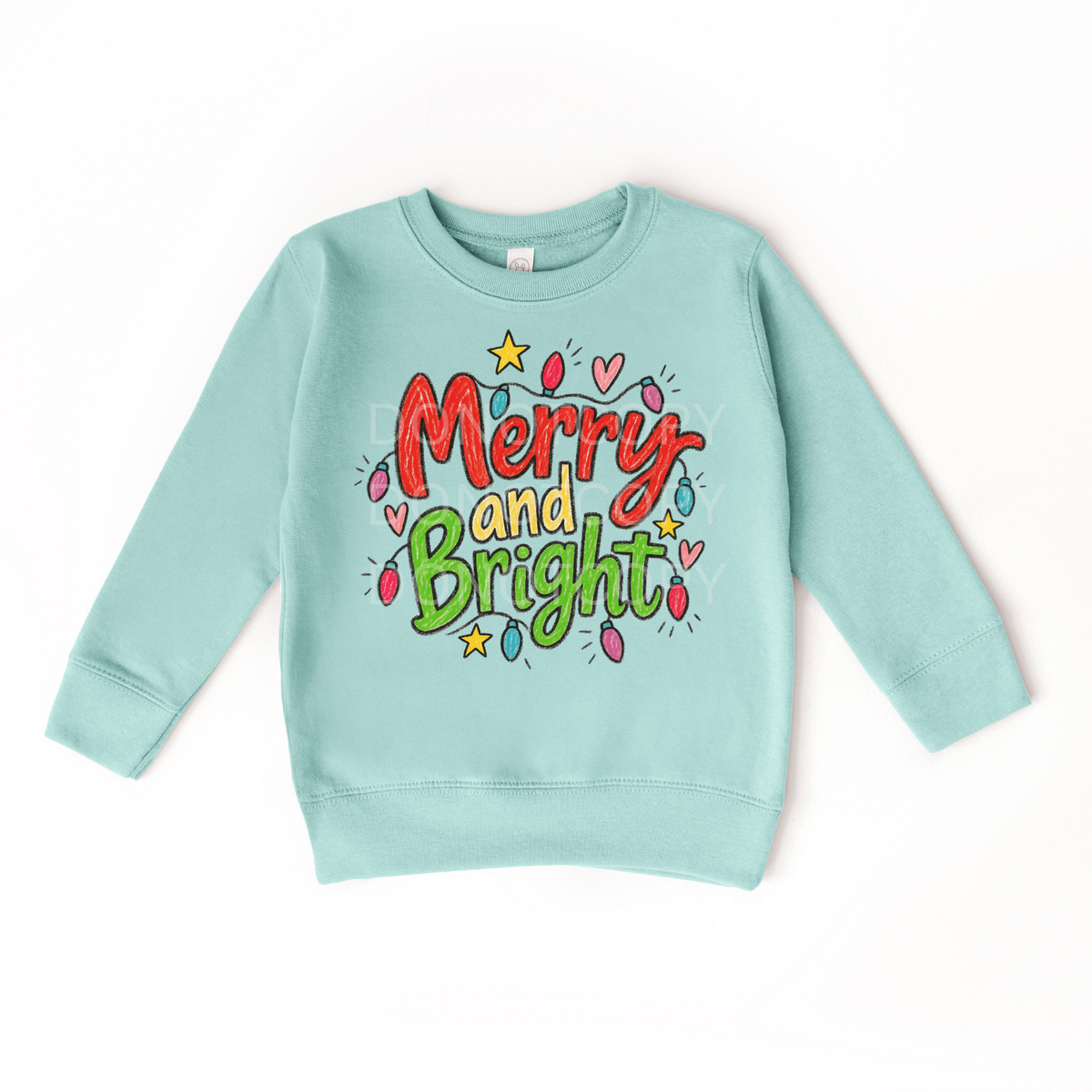 Merry & Bright Doodle- YOUTH Tee or Sweatshirt