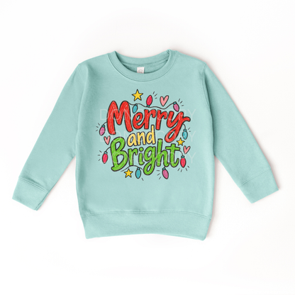 Merry & Bright Doodle- YOUTH Tee or Sweatshirt