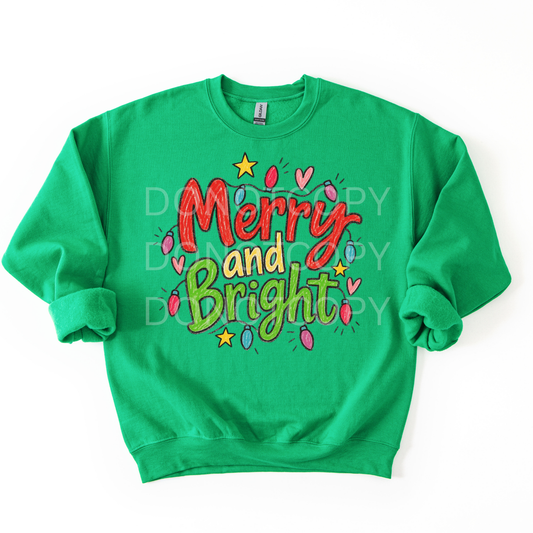 Merry & Bright Doodle Sweatshirt