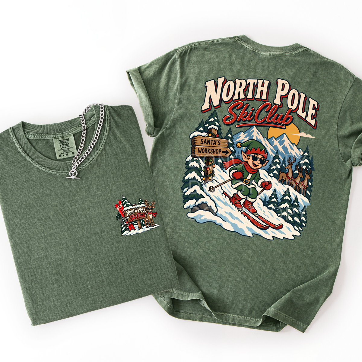 North Pole Ski Club- Vintage Tee
