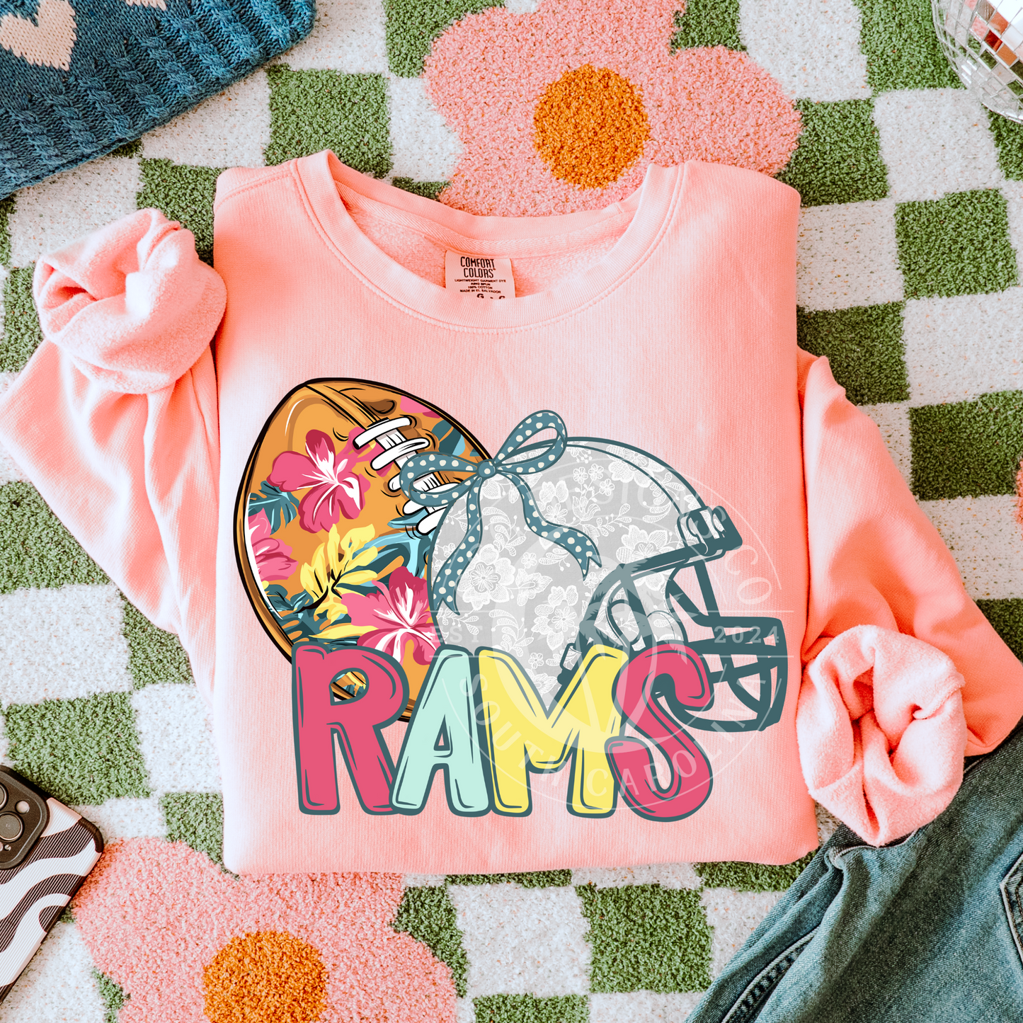 Rams-Floral Football Mascot