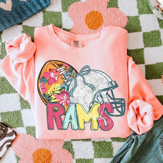 Rams-Floral Football Mascot