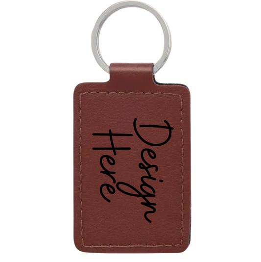 Faux Leather Keychains