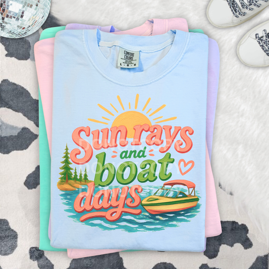 Sun Rays & Boat Days- PNG