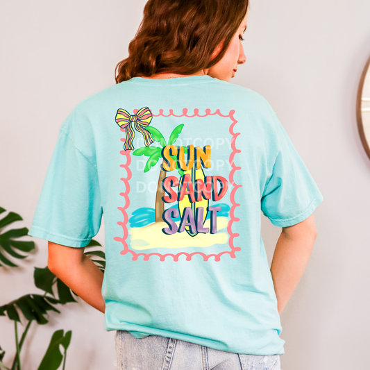 Sun Sand Salt Doodle- PNG