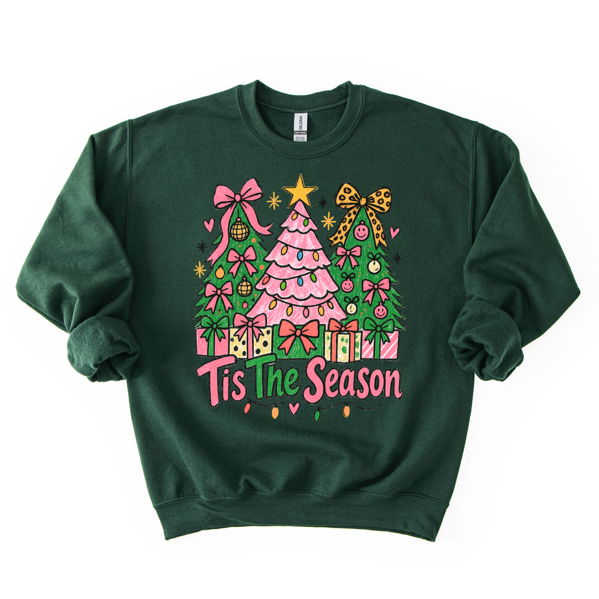 Tis The Season Doodle Trees- Sweatshirt