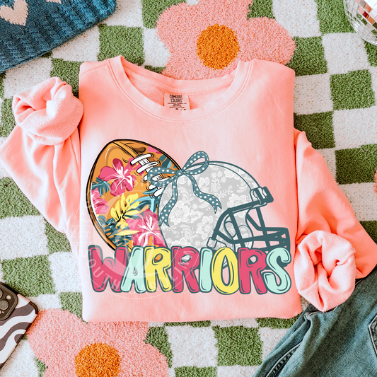 Warriors-Floral Football Mascot