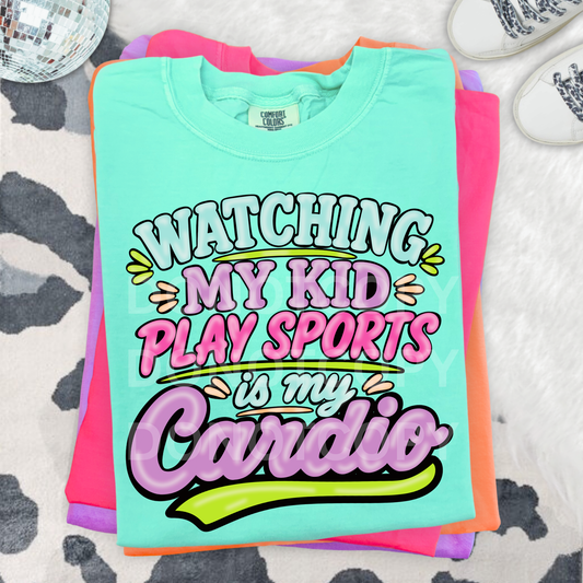Watching My Kid's Play Sports Is My Cardio- PNG
