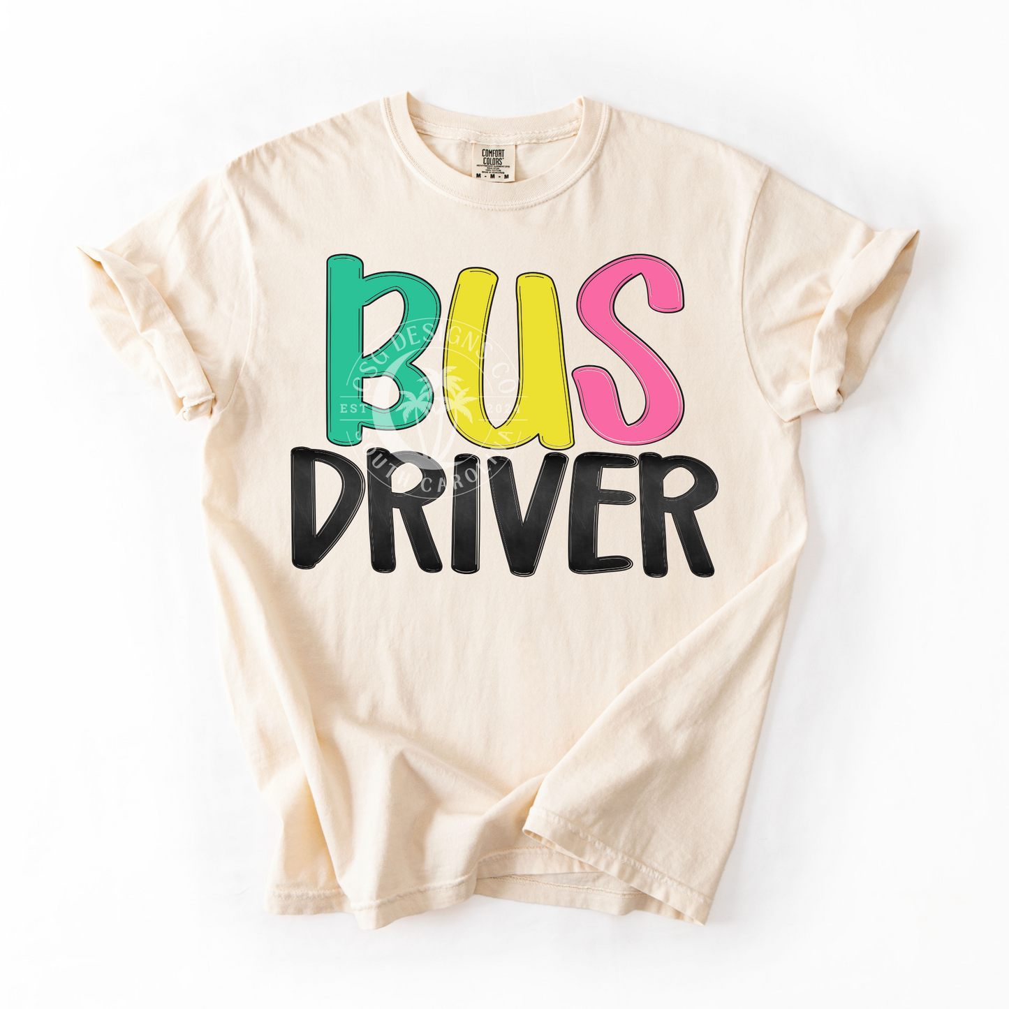 BUS DRIVER- NEON- PNG