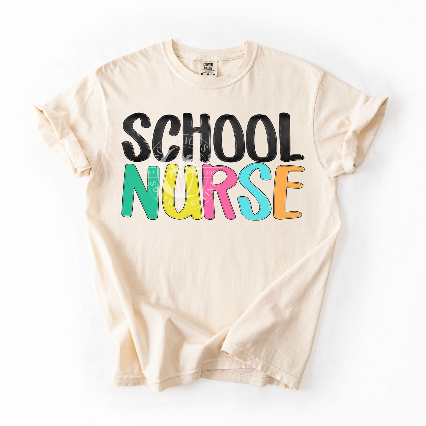 SCHOOL NURSE- NEON- PNG