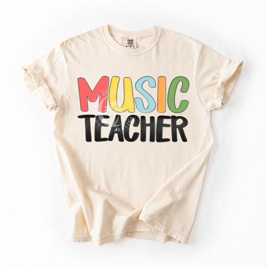 MUSIC TEACHER - RETRO- PNG
