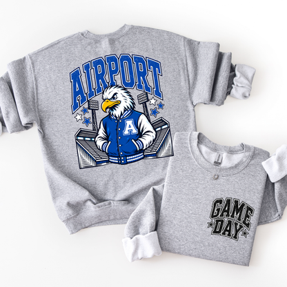Airport Football Mascot Sweatshirt- ADULT